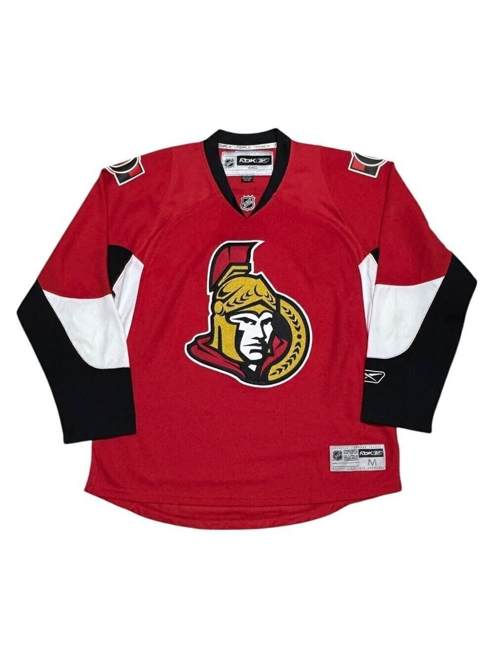 OTTAWA SENATORS Reebok NHL Red Embroidered Hockey Jersey Mens Medium